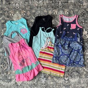 Bundle of 8 Girls Tank Tops
